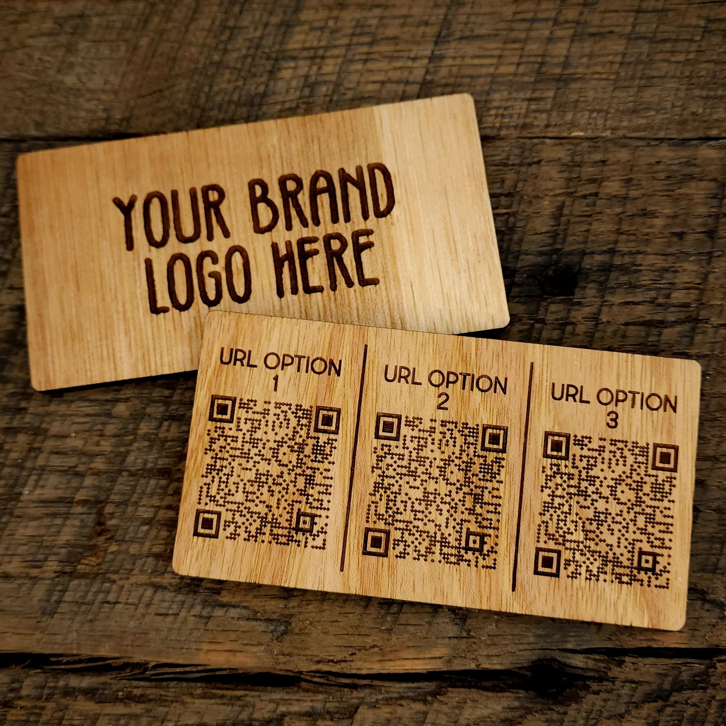 Wooden Engraved Business Cards