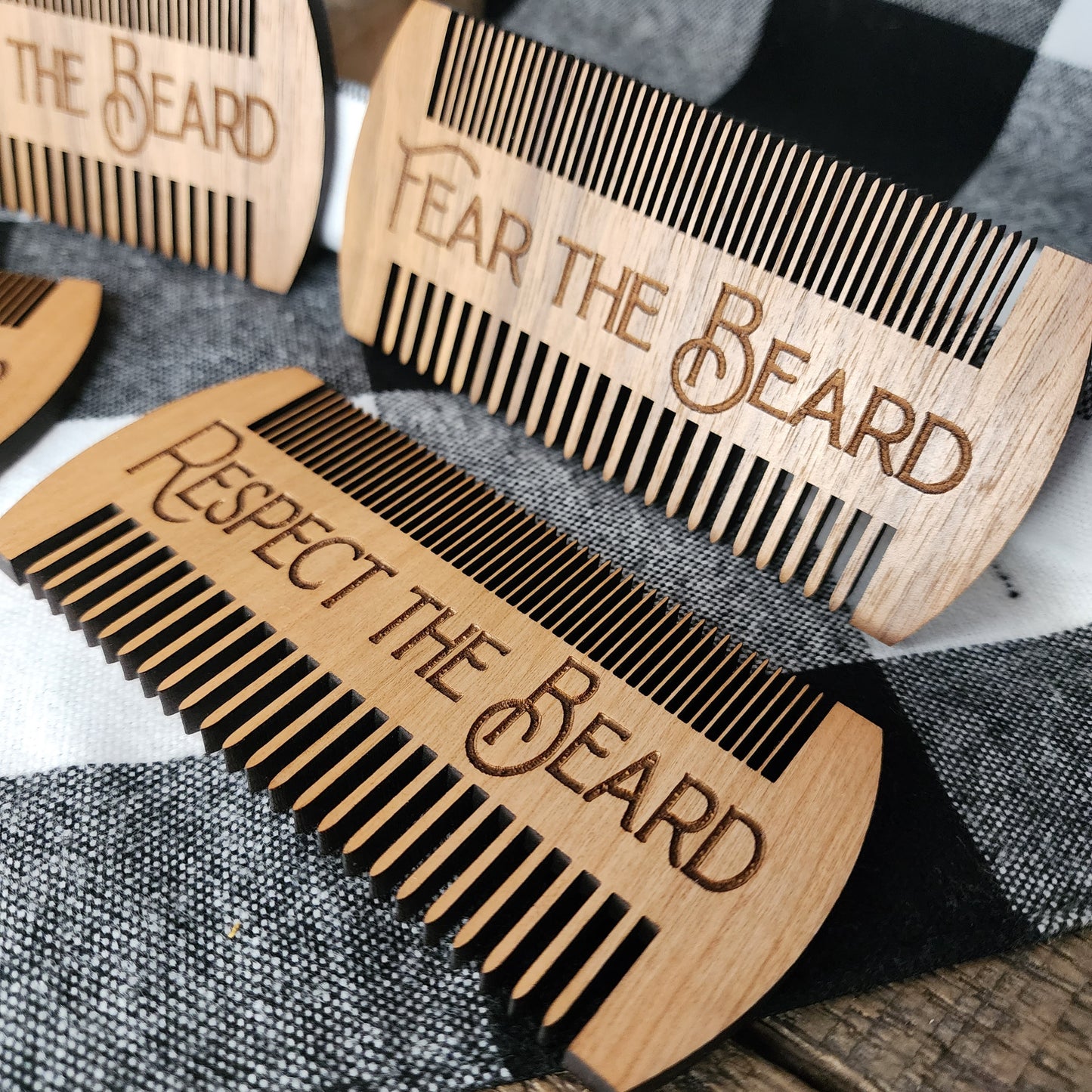 Wooden Beard Combs