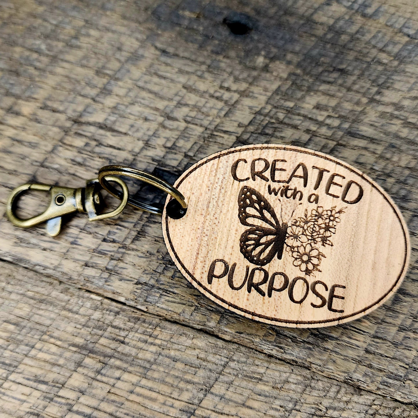 Created with a Purpose Butterfly Keychain