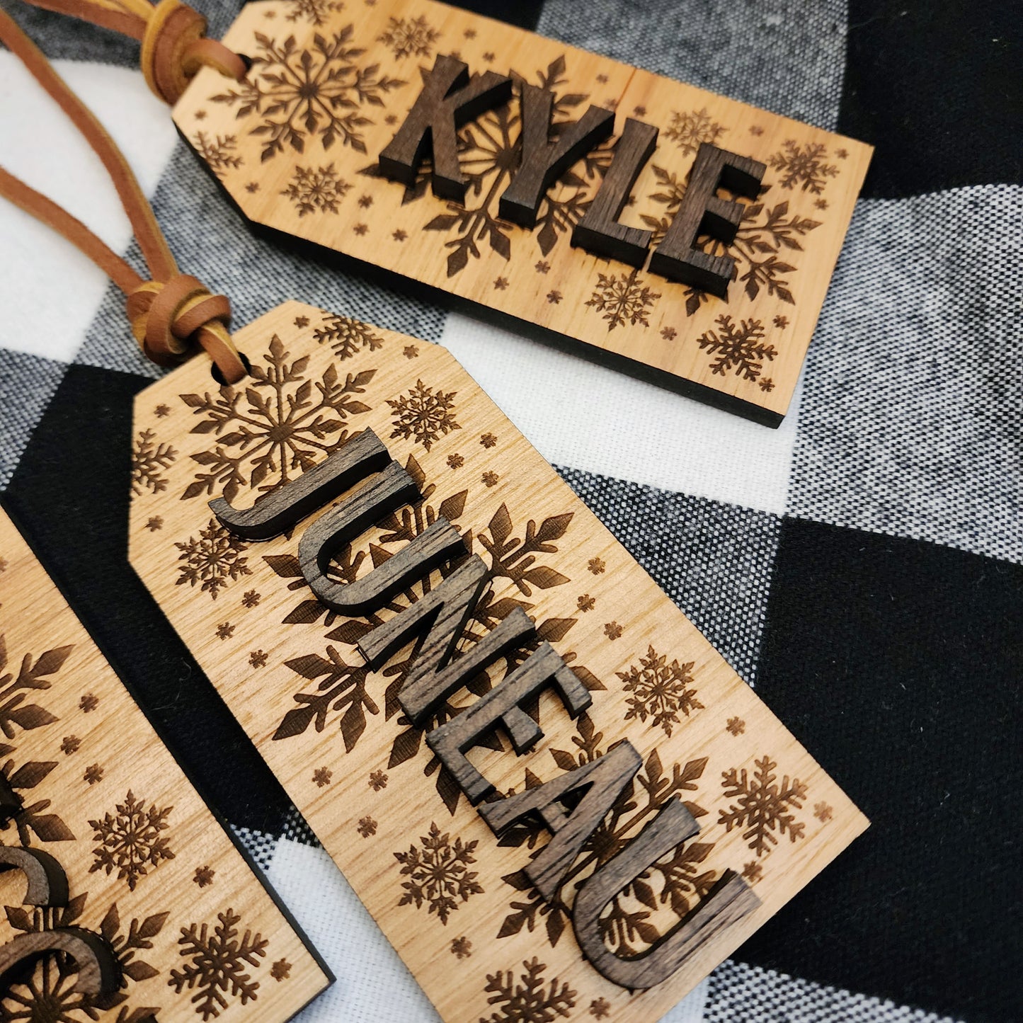 Custom Wooden Stocking Tags