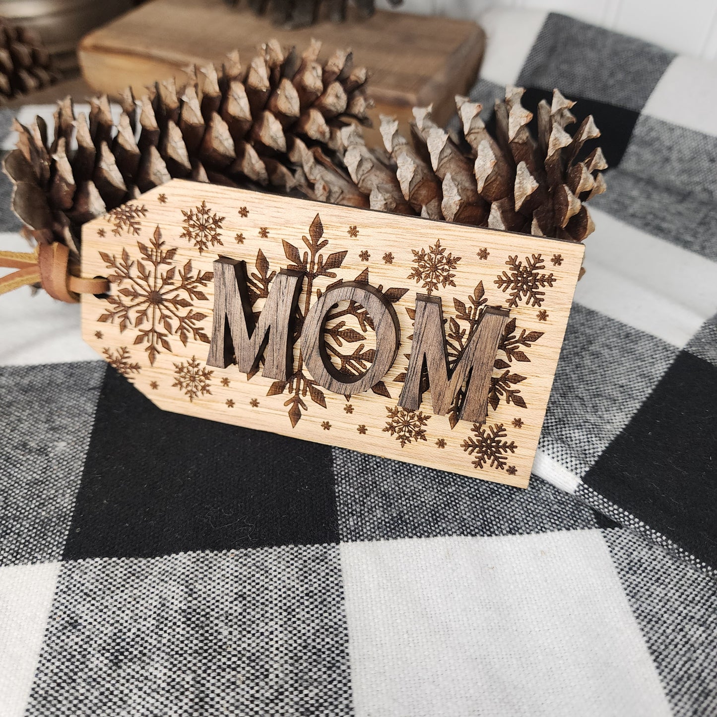 Custom Wooden Stocking Tags