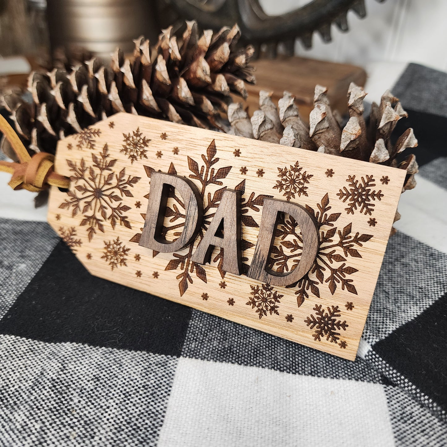 Custom Wooden Stocking Tags