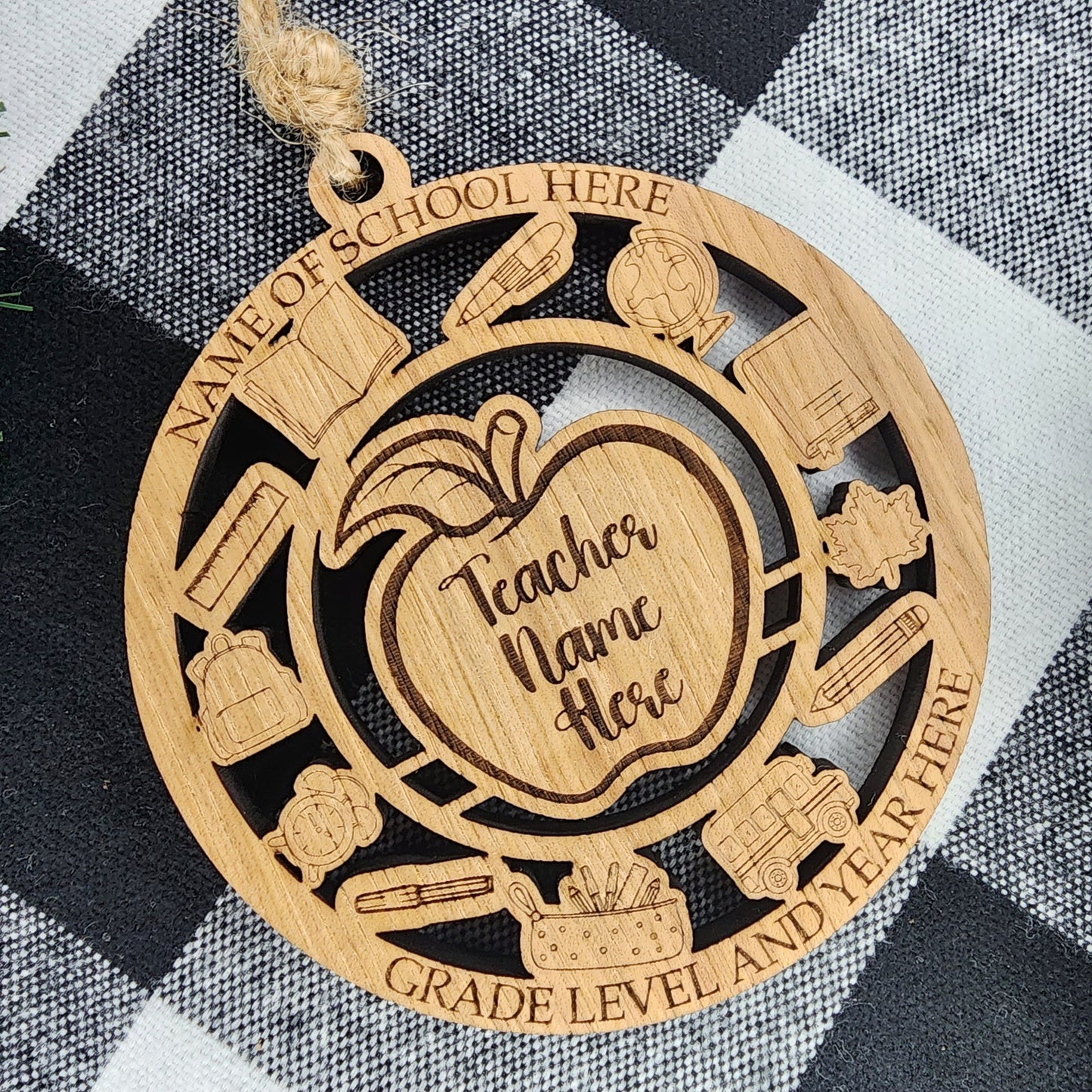 Personalized Teacher Car Charm