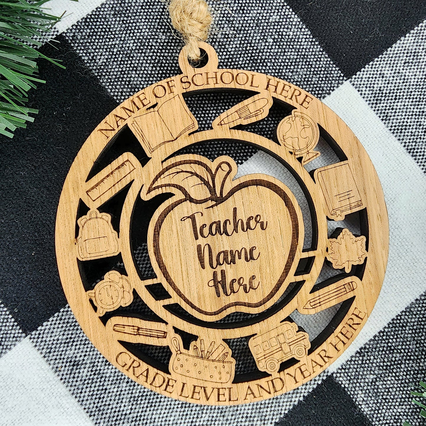 Personalized Teacher Ornament