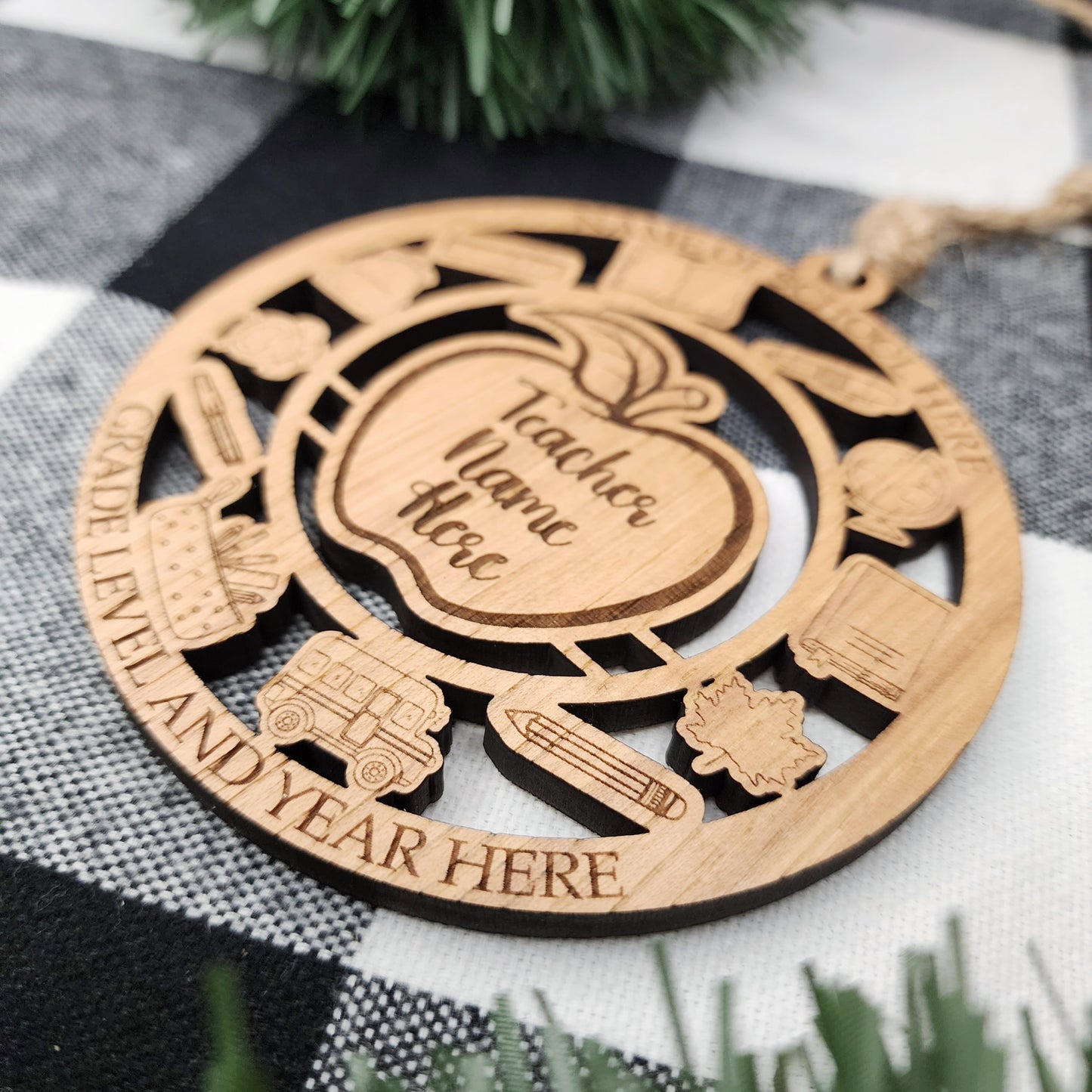 Personalized Teacher Ornament