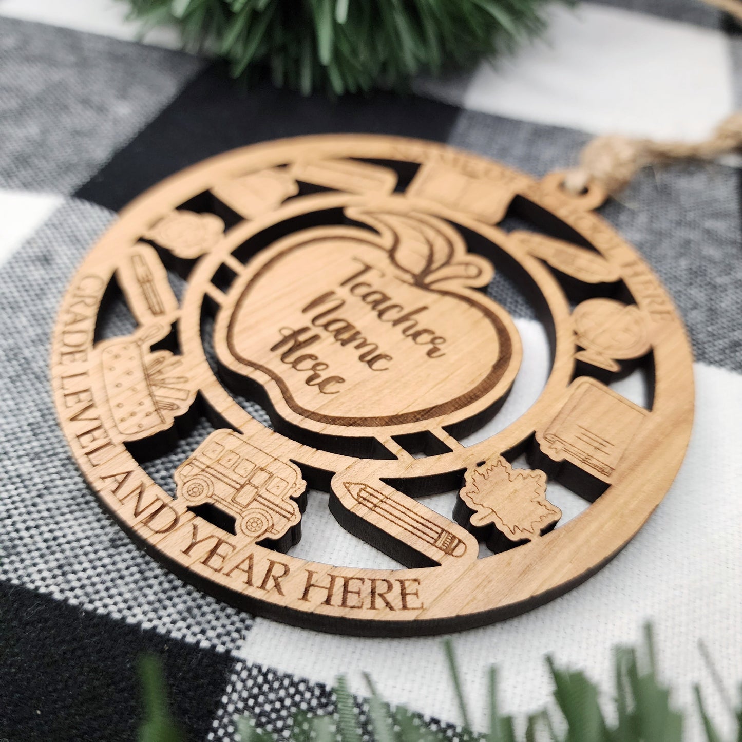 Personalized Teacher Car Charm