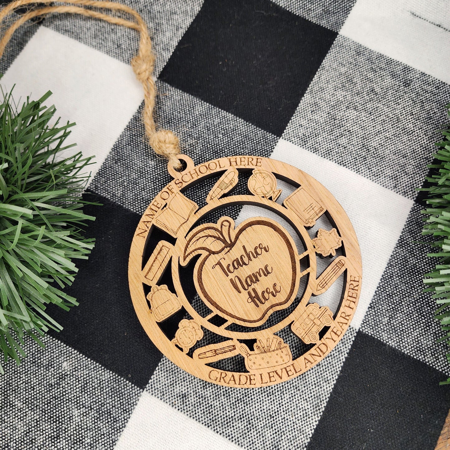Personalized Teacher Car Charm