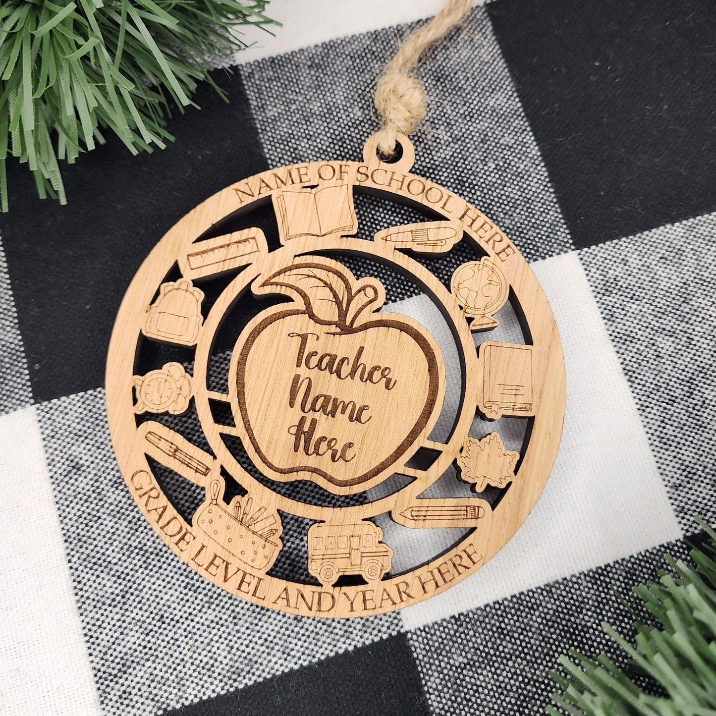 Personalized Teacher Ornament