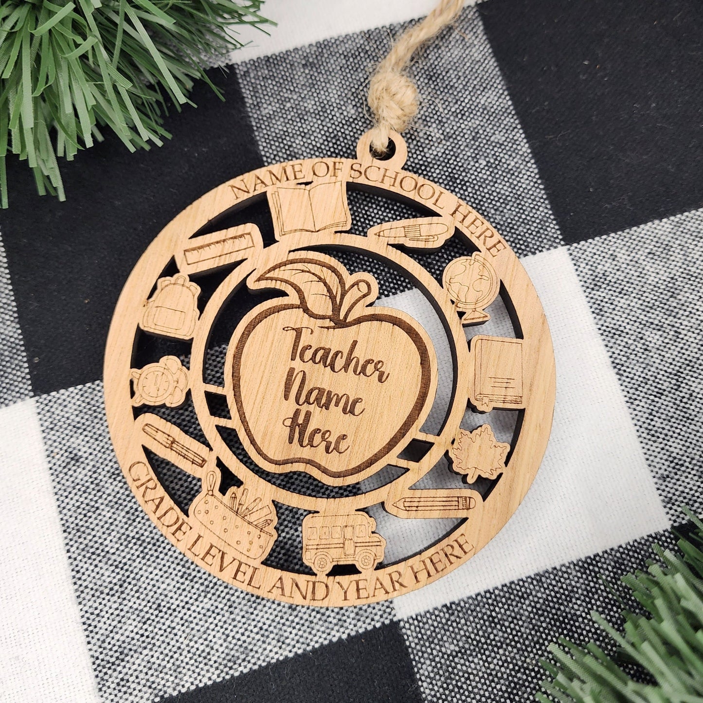 Personalized Teacher Car Charm