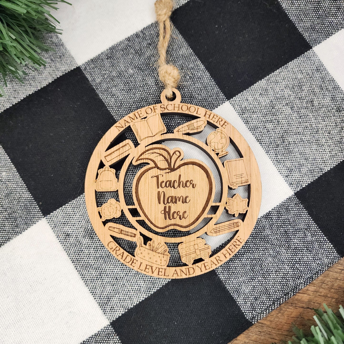 Personalized Teacher Ornament