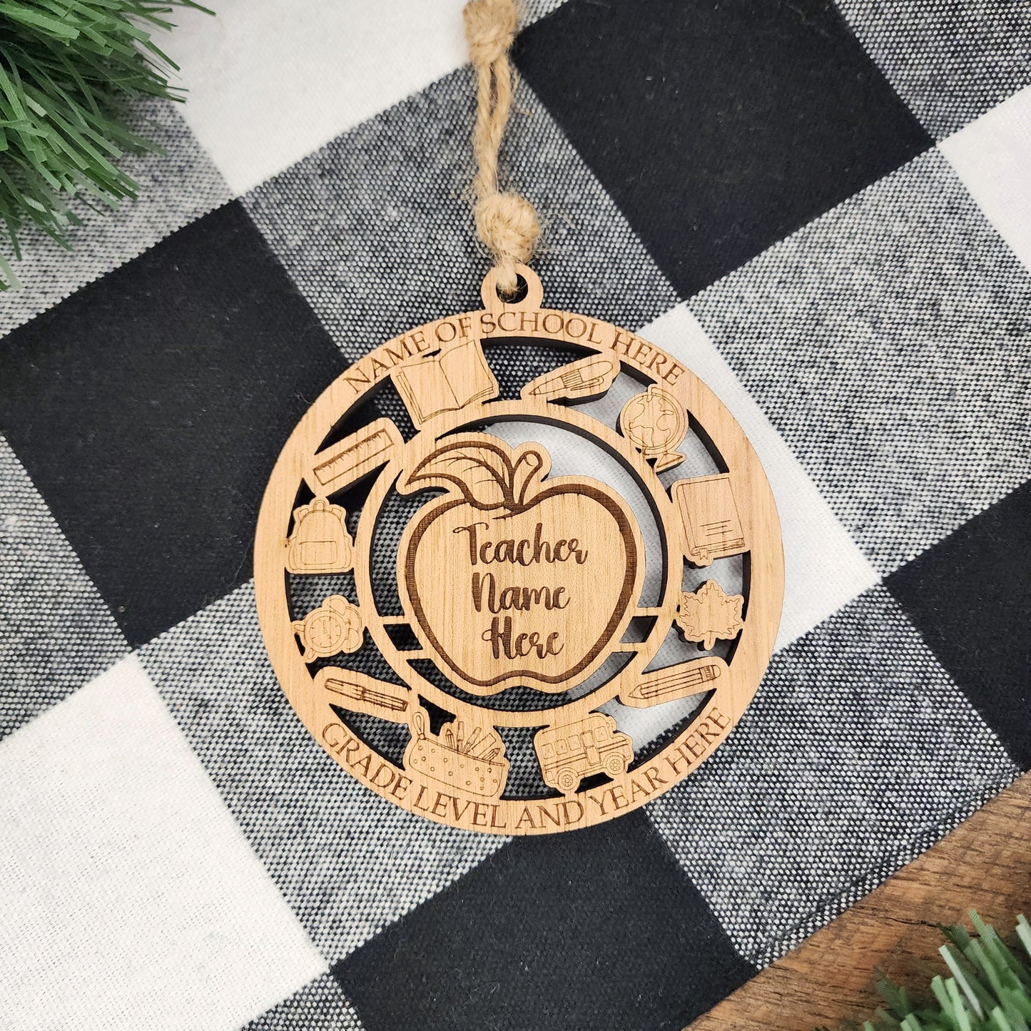 Personalized Teacher Car Charm