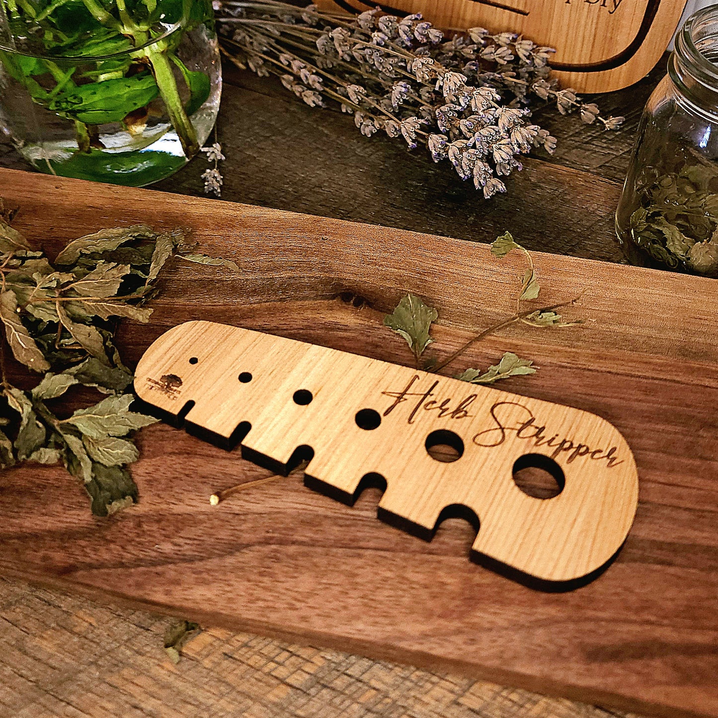 Wooden Herb Stripper