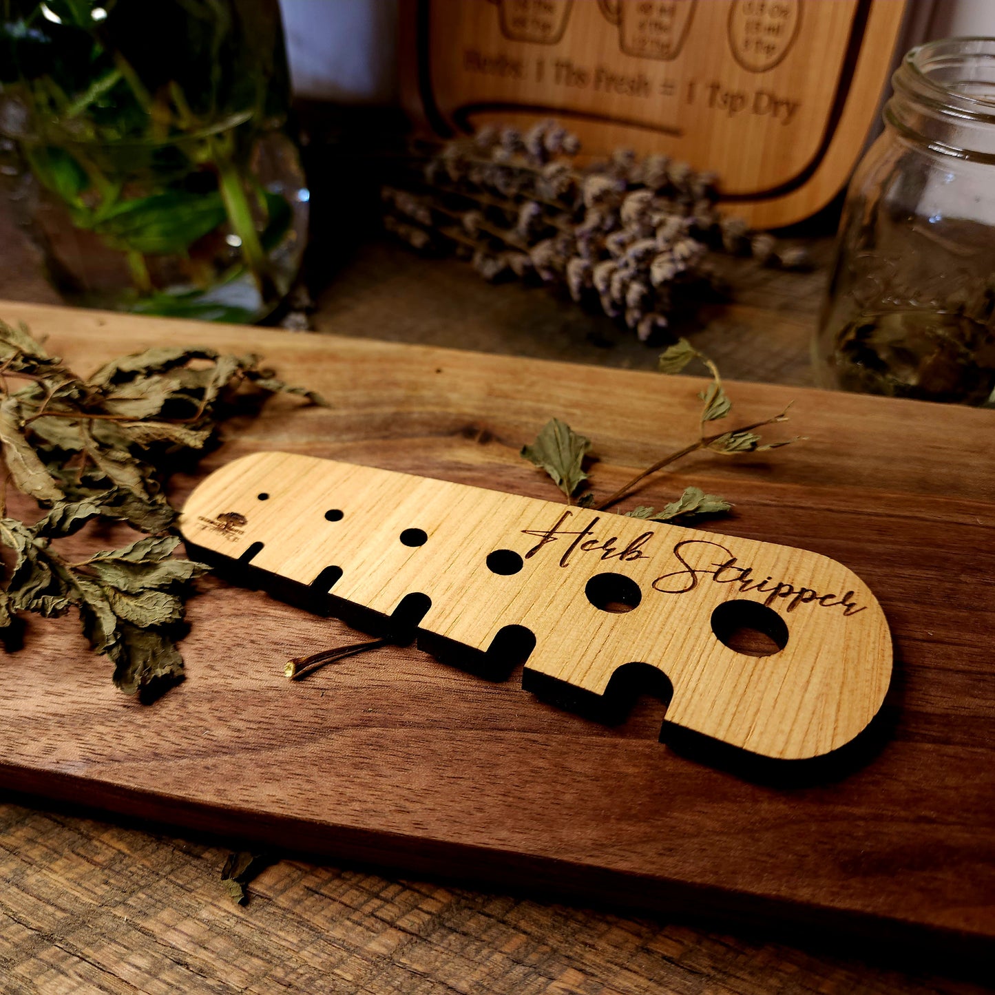 Wooden Herb Stripper