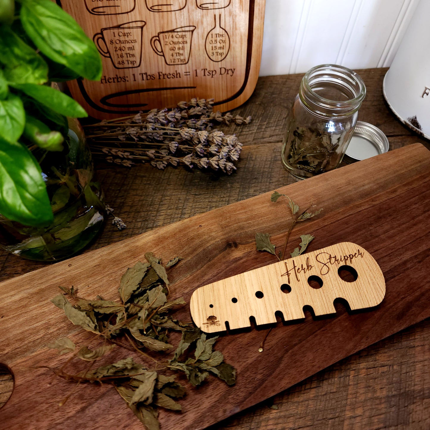 Wooden Herb Stripper