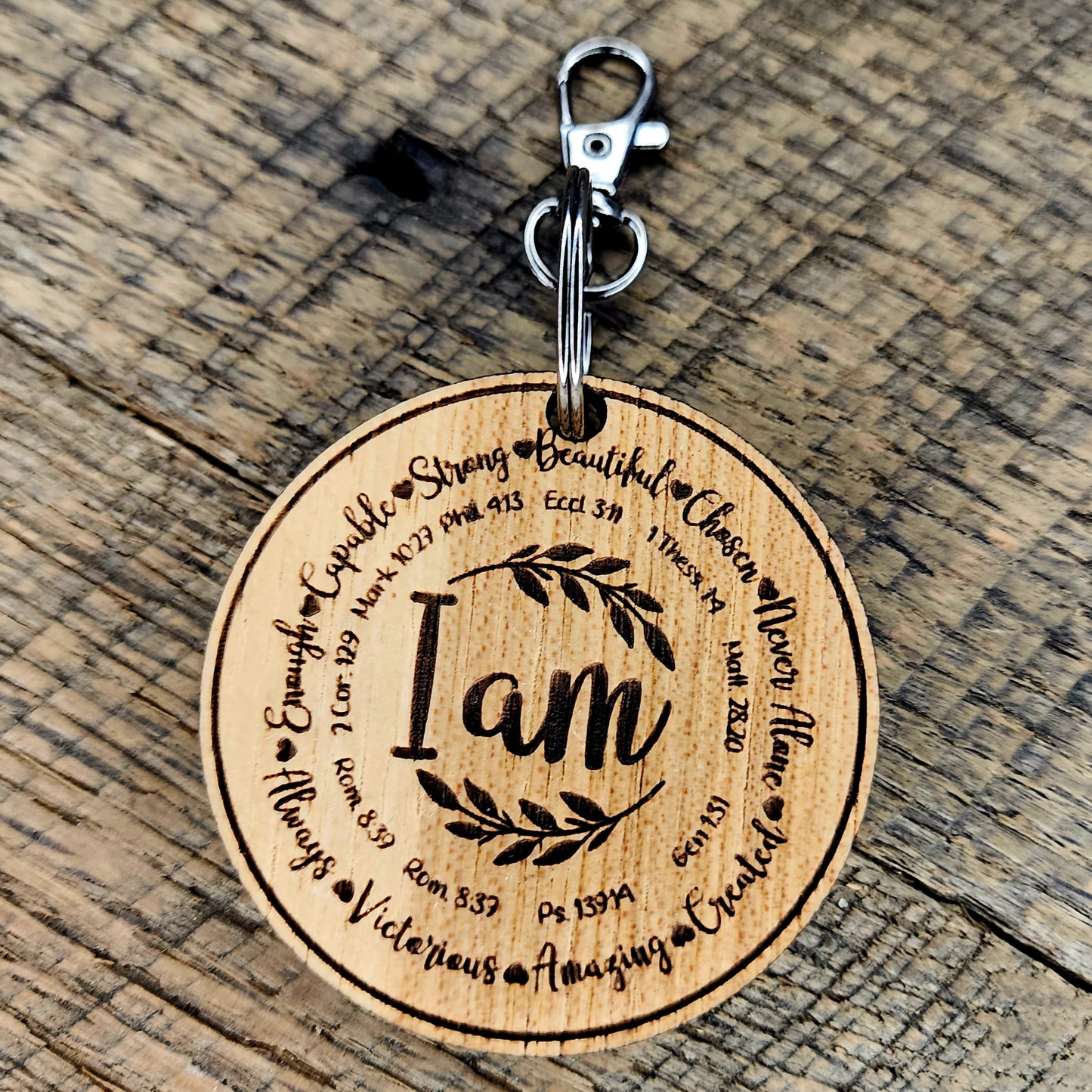 I am Strong, Beautiful and chosen keychain