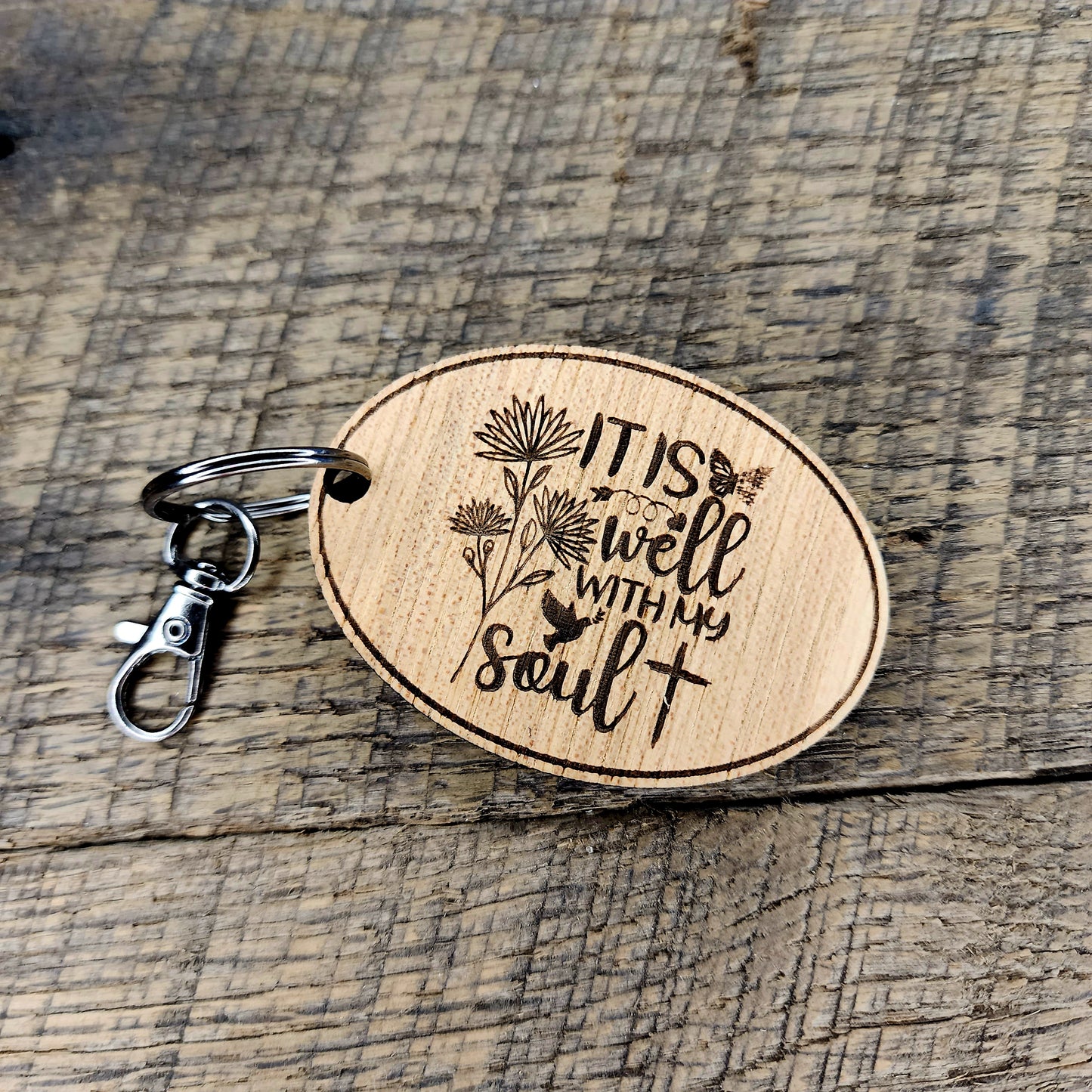 It is well with my Soul keychain