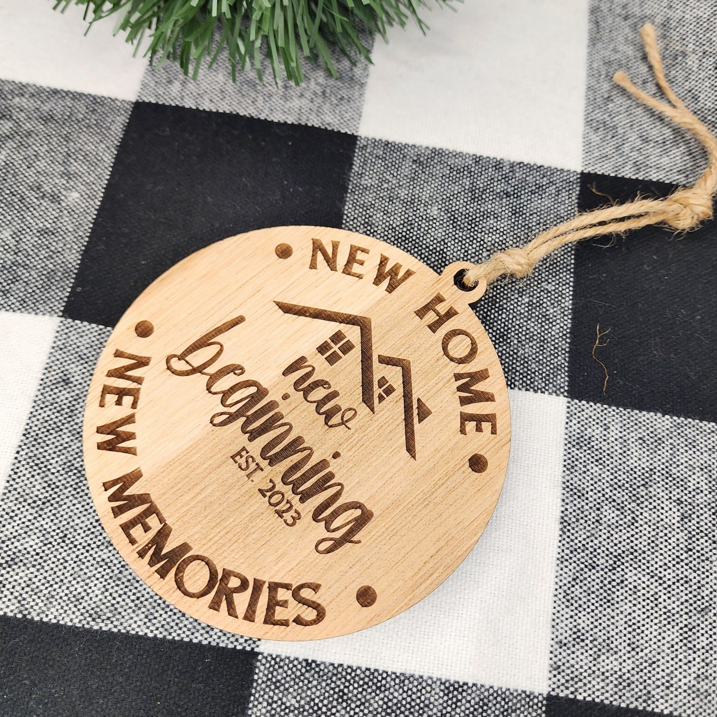 New Home, New Beginnings, New Memories Customized Home Ornaments
