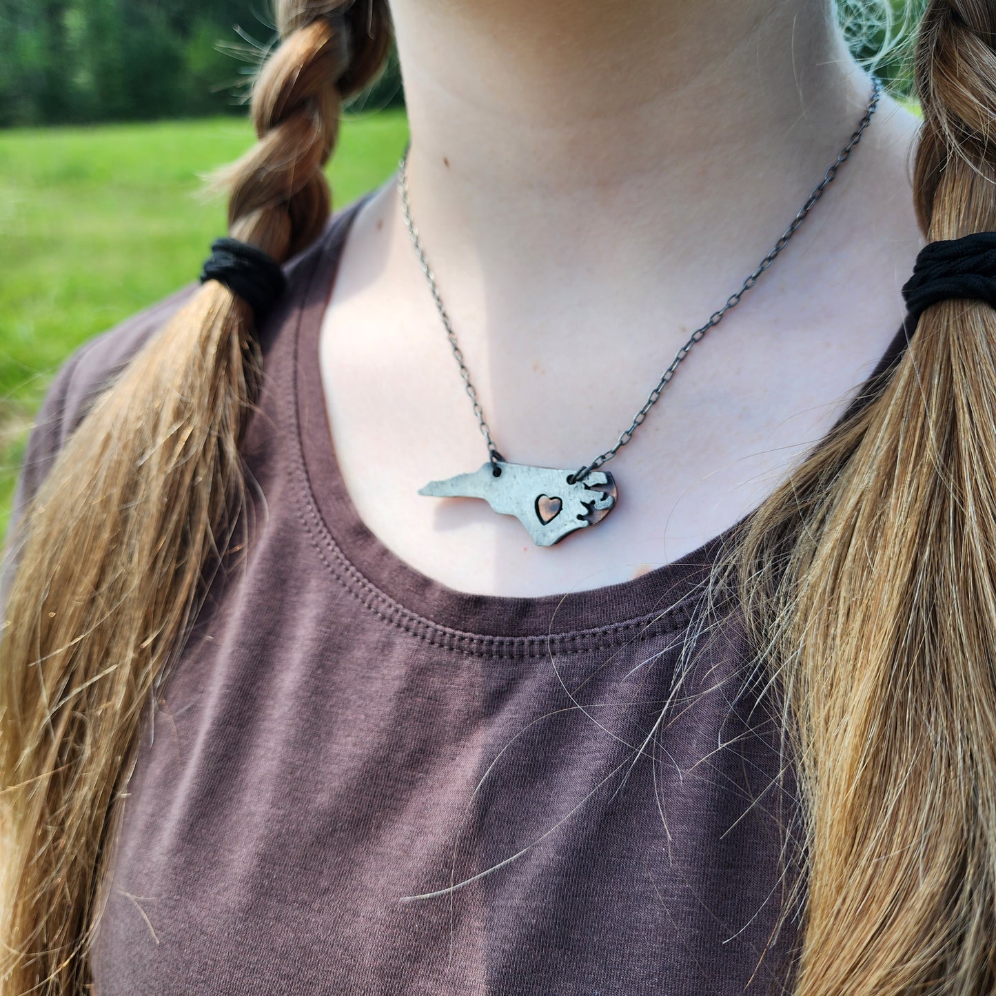 North Carolina Pewter Necklace