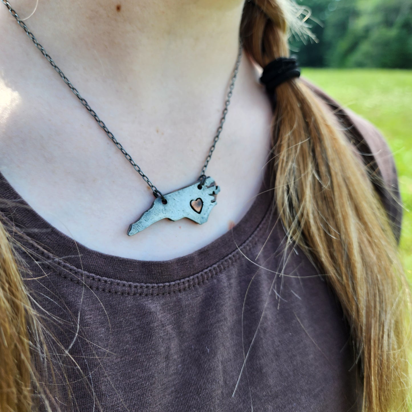North Carolina Pewter Necklace