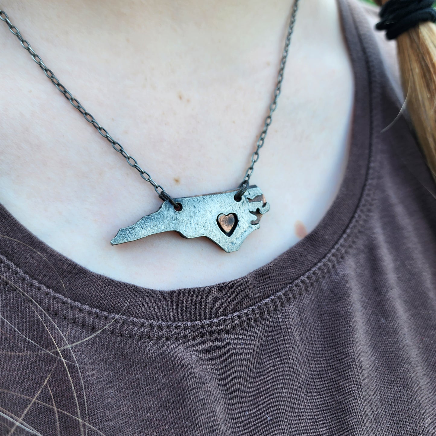 North Carolina Pewter Necklace
