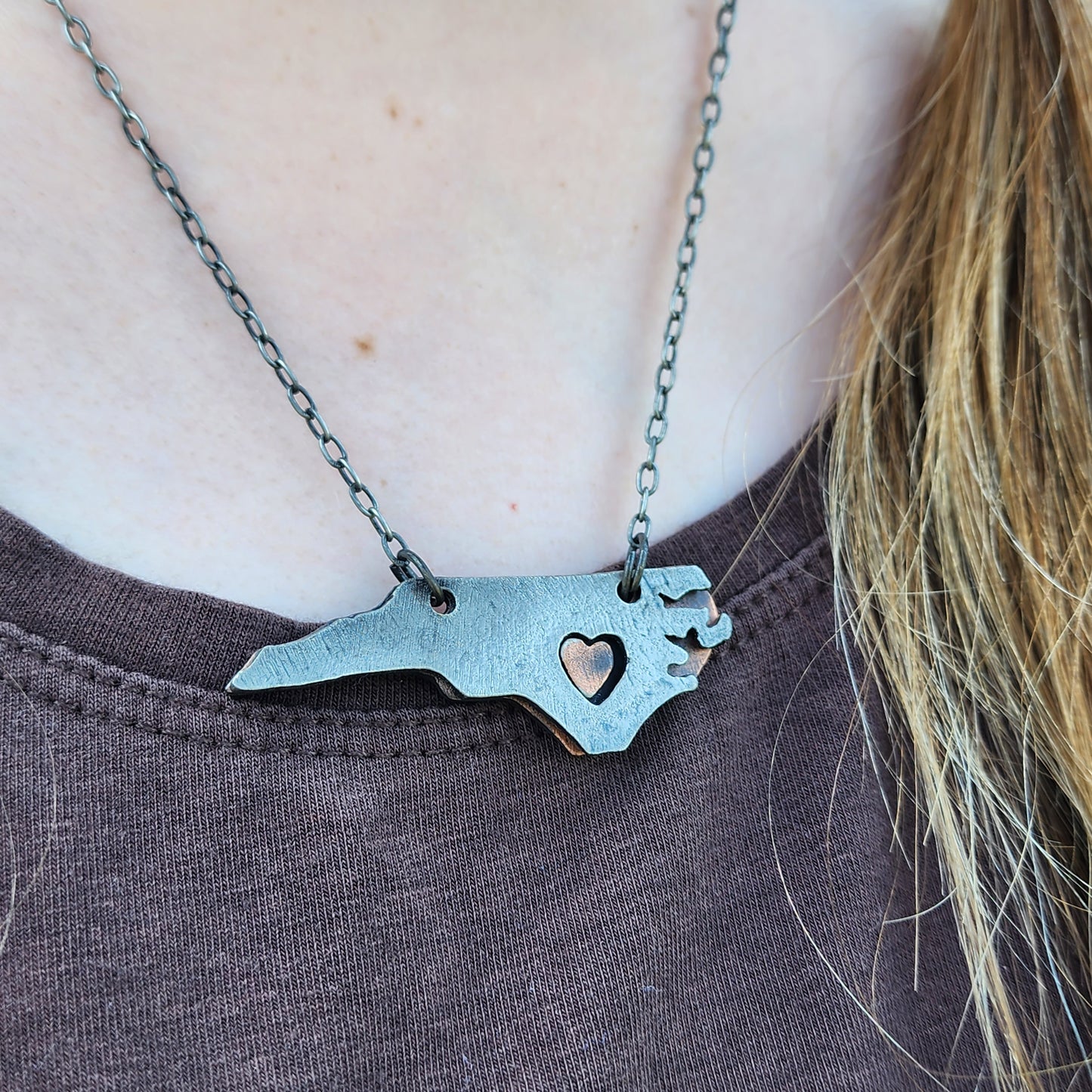 North Carolina Pewter Necklace