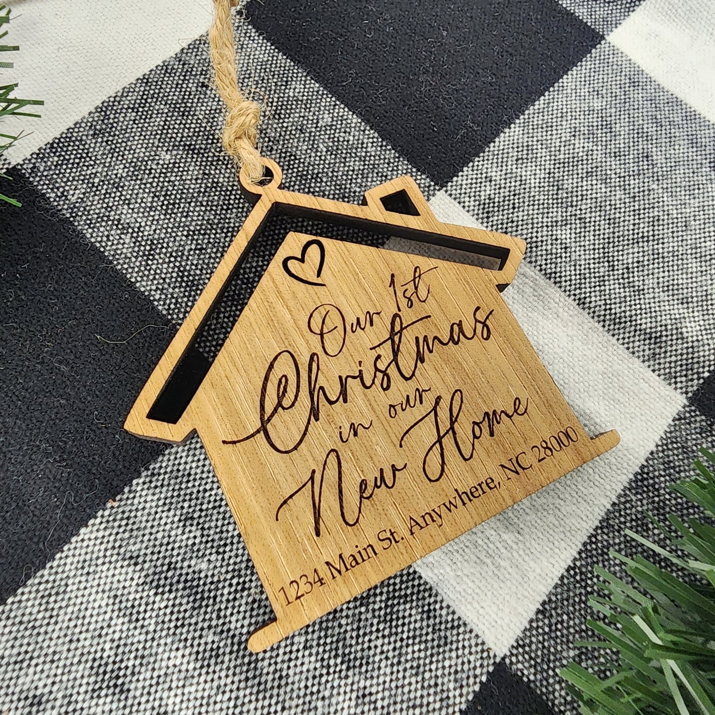 Our First Christmas In our New Home Personalized Ornament