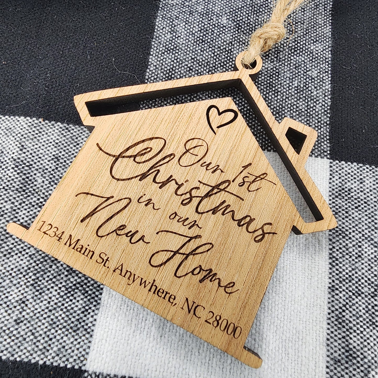 Our First Christmas In our New Home Personalized Ornament