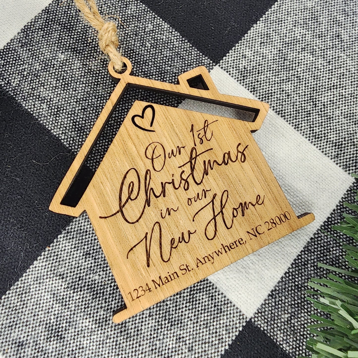 Our First Christmas In our New Home Personalized Ornament