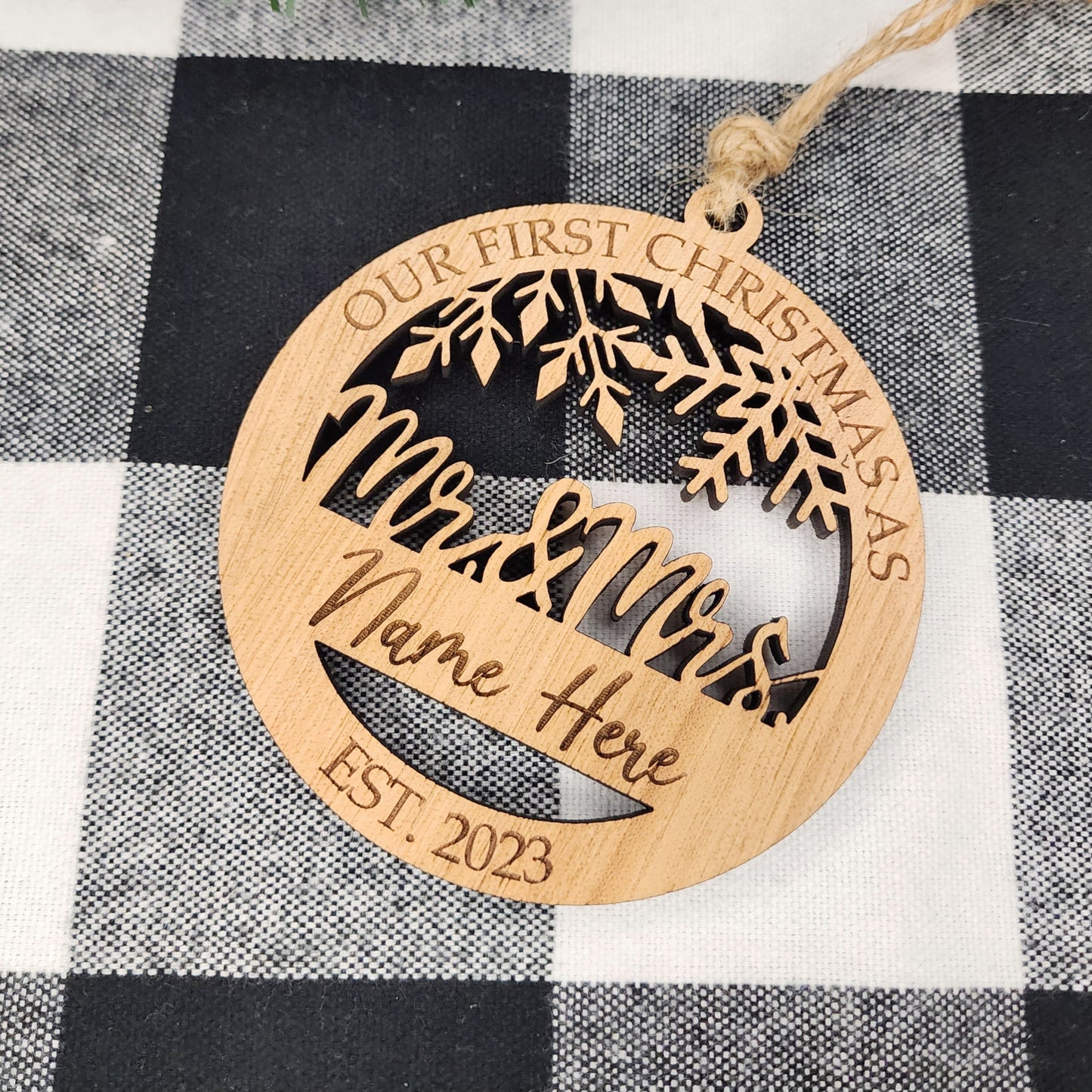 Personalized Married Ornament
