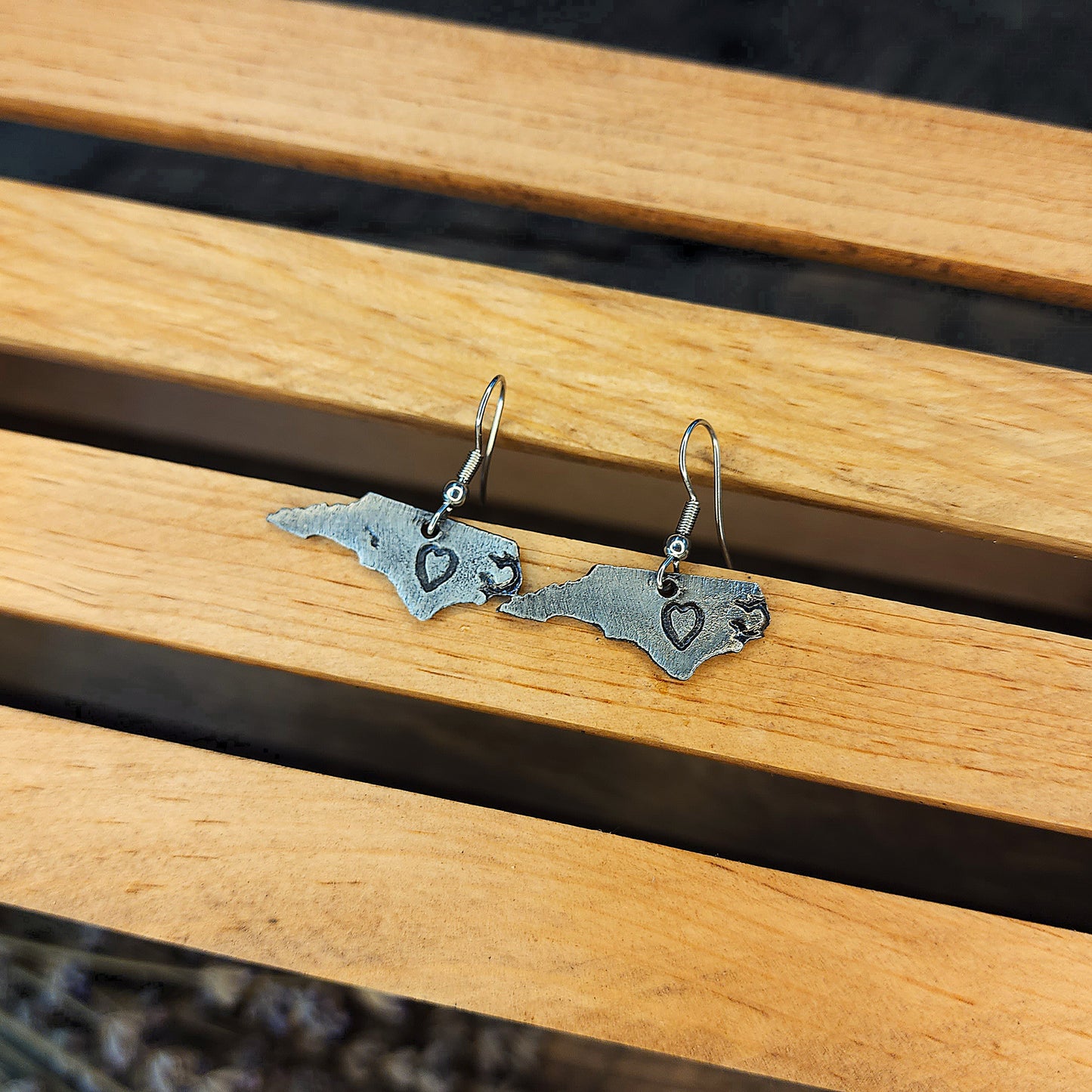 North Carolina Pewter Earrings