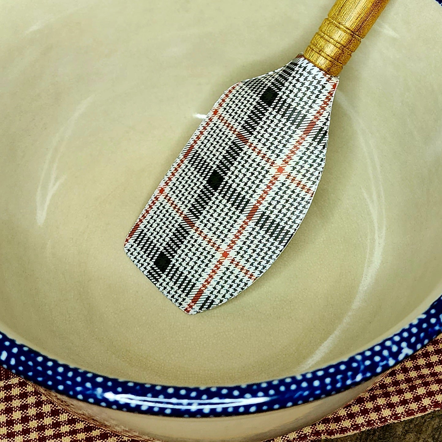Plaid Silicone Spatula