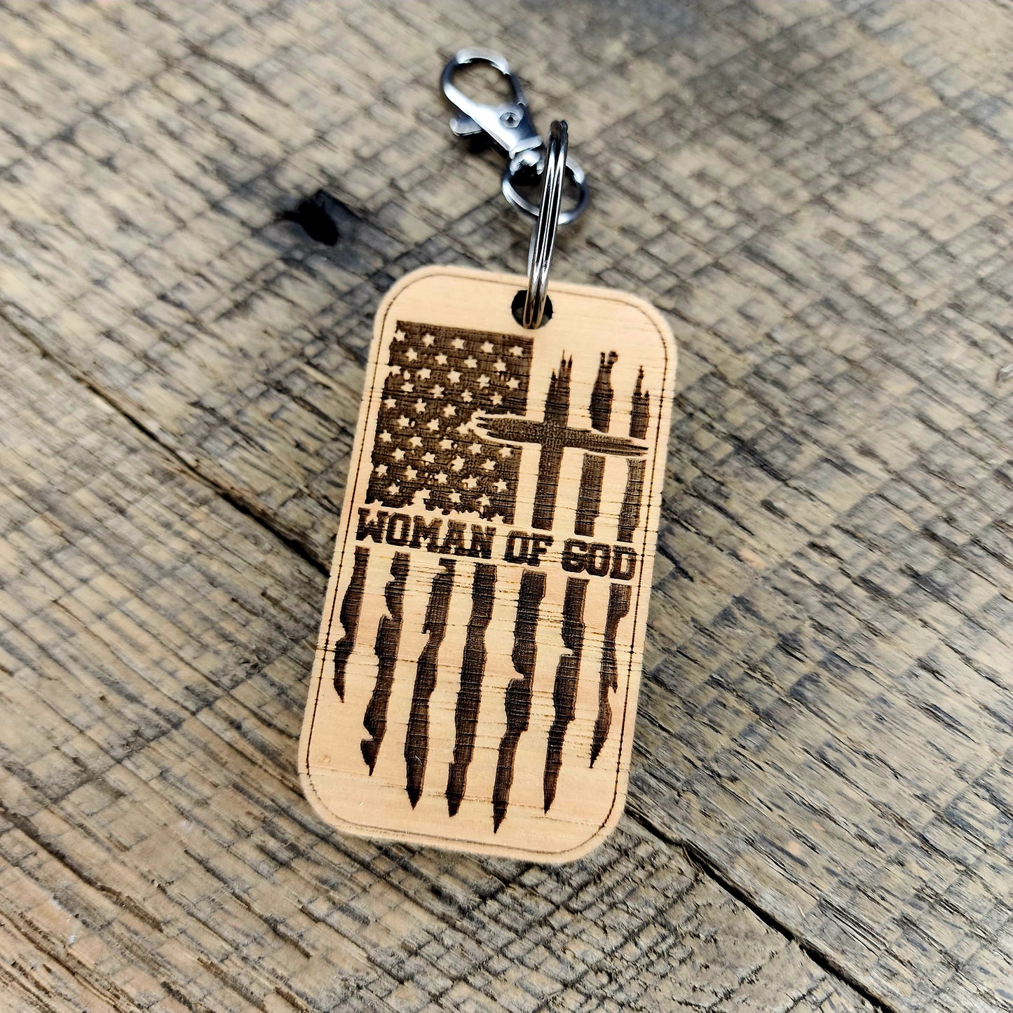 Woman of God Keychain
