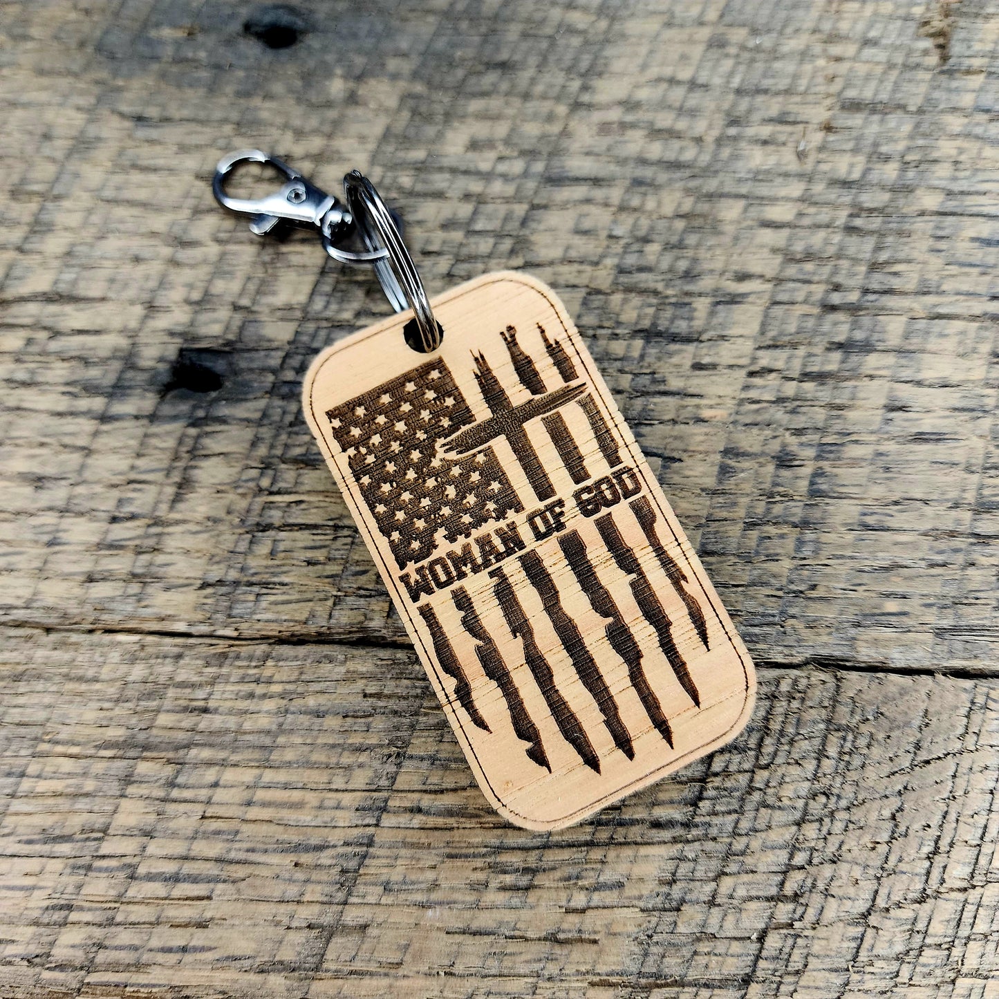 Woman of God Keychain