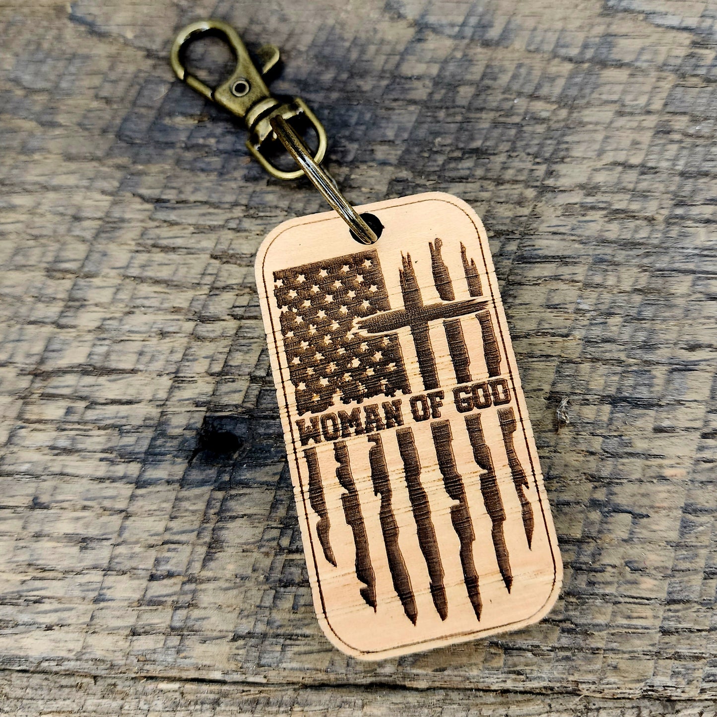 Woman of God Keychain