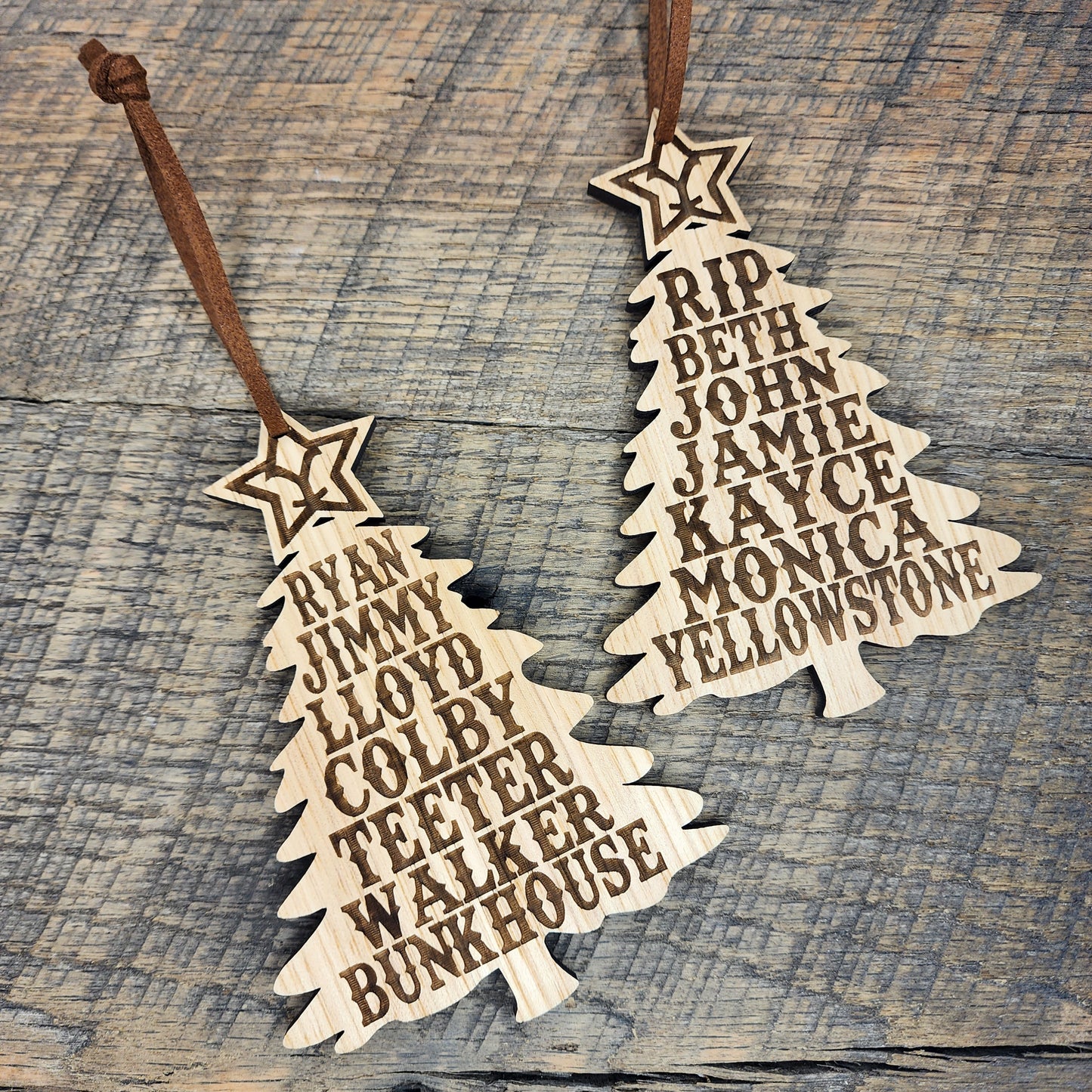 Yellowstone and Bunkhouse Combo Ornament Set