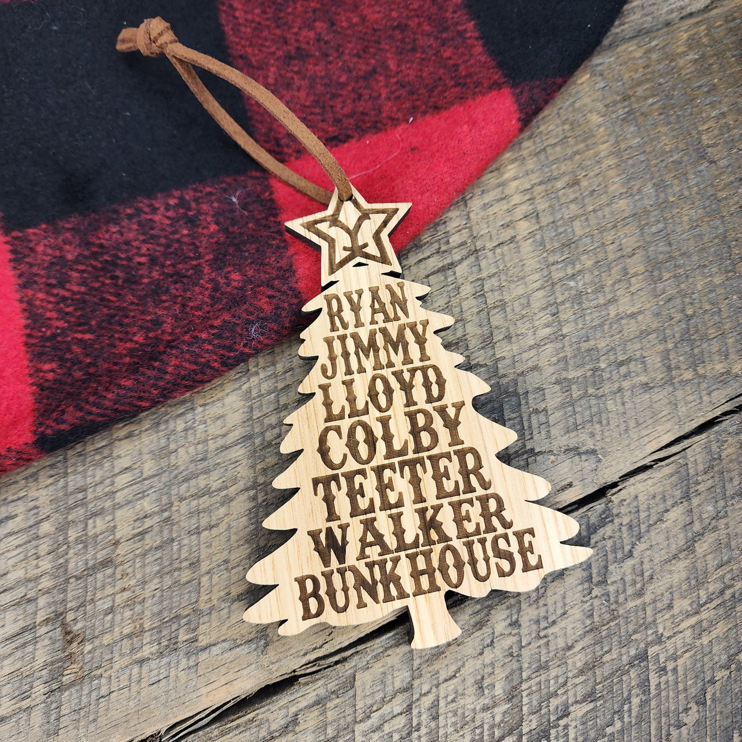 Bunkhouse Ornament, Ryan, Jimmy, Lloyd, Colby, Teeter, Walker, Bunkhouse