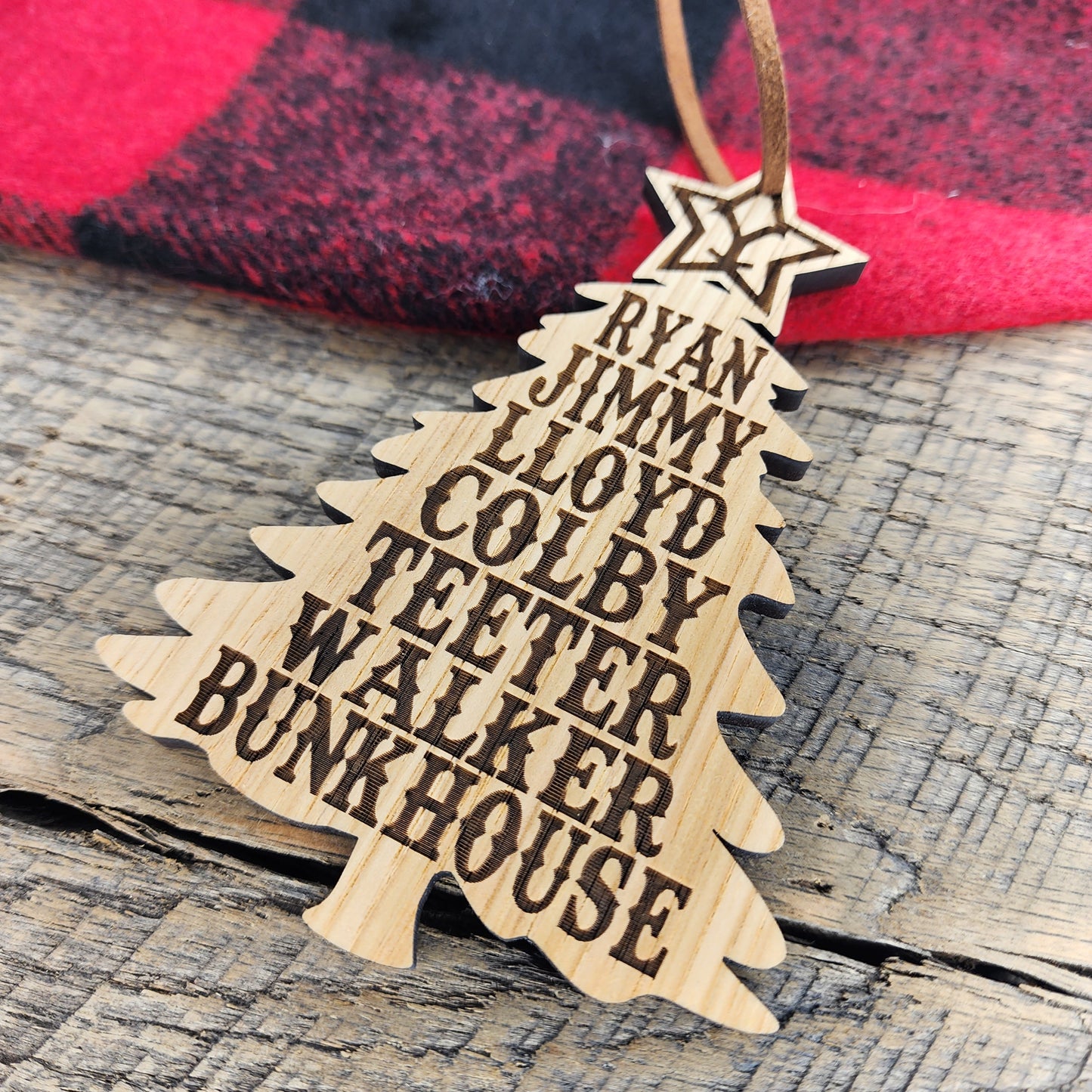 Bunkhouse Ornament, Ryan, Jimmy, Lloyd, Colby, Teeter, Walker, Bunkhouse