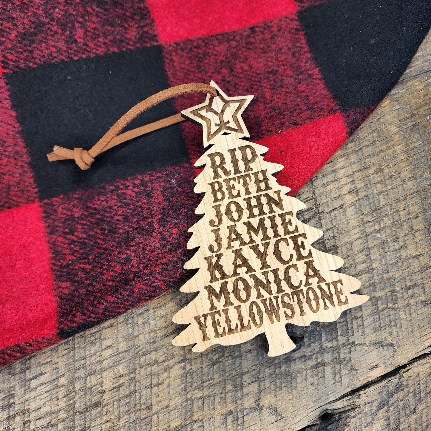 Yellowstone Ornament, Rip, Beth, John, Jamie, Kayce, Monica, Yellowstone