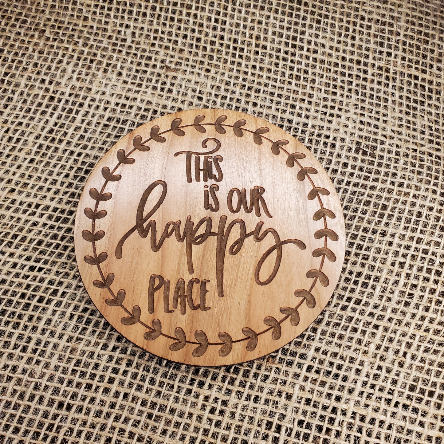 This Is Our Happy Place Coaster