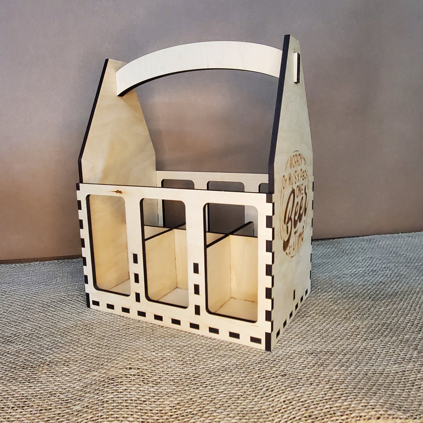 Six Pack Beer Caddy - Workin' On my Six Pack One Beer At A Time