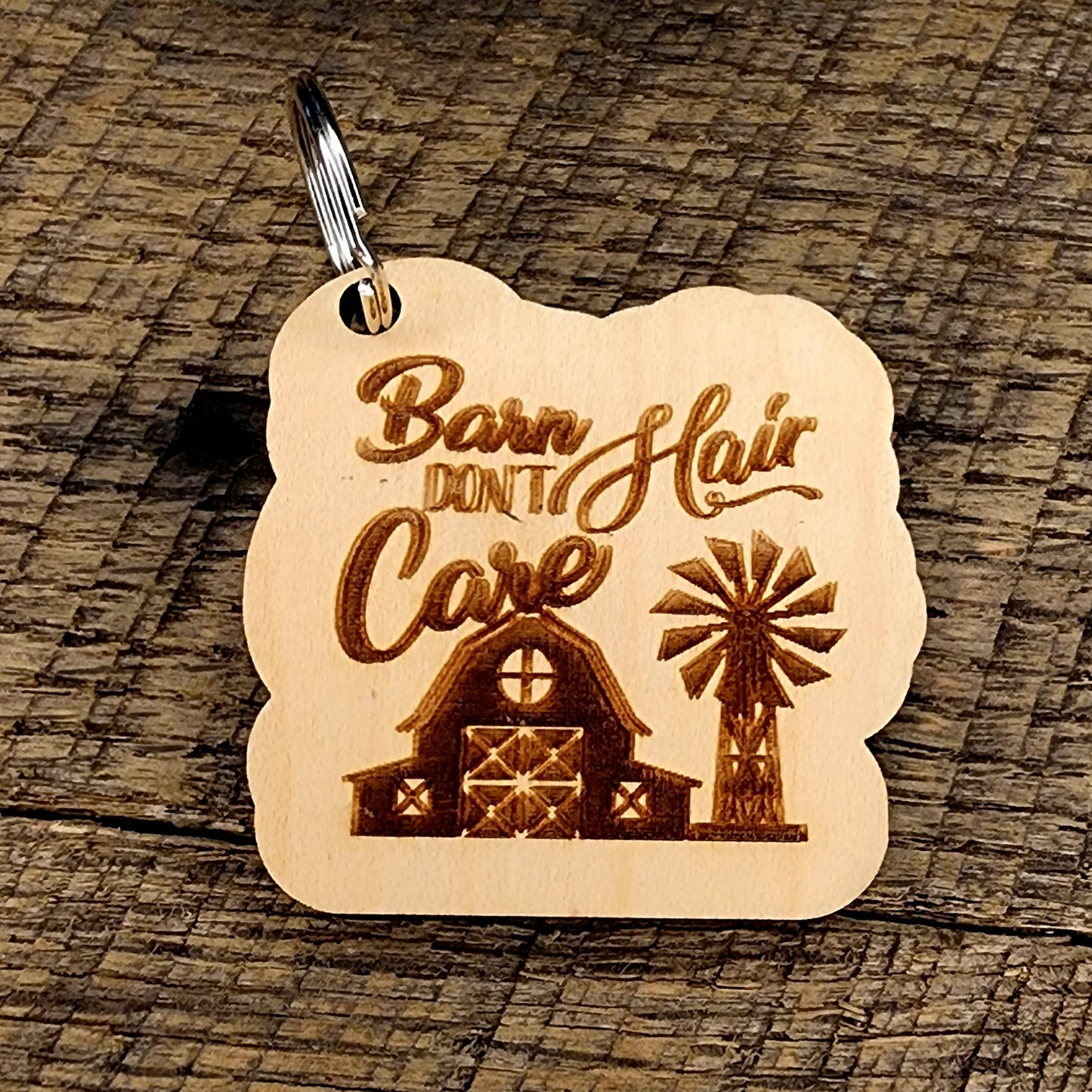 Barn Hair Don't Care Keychain