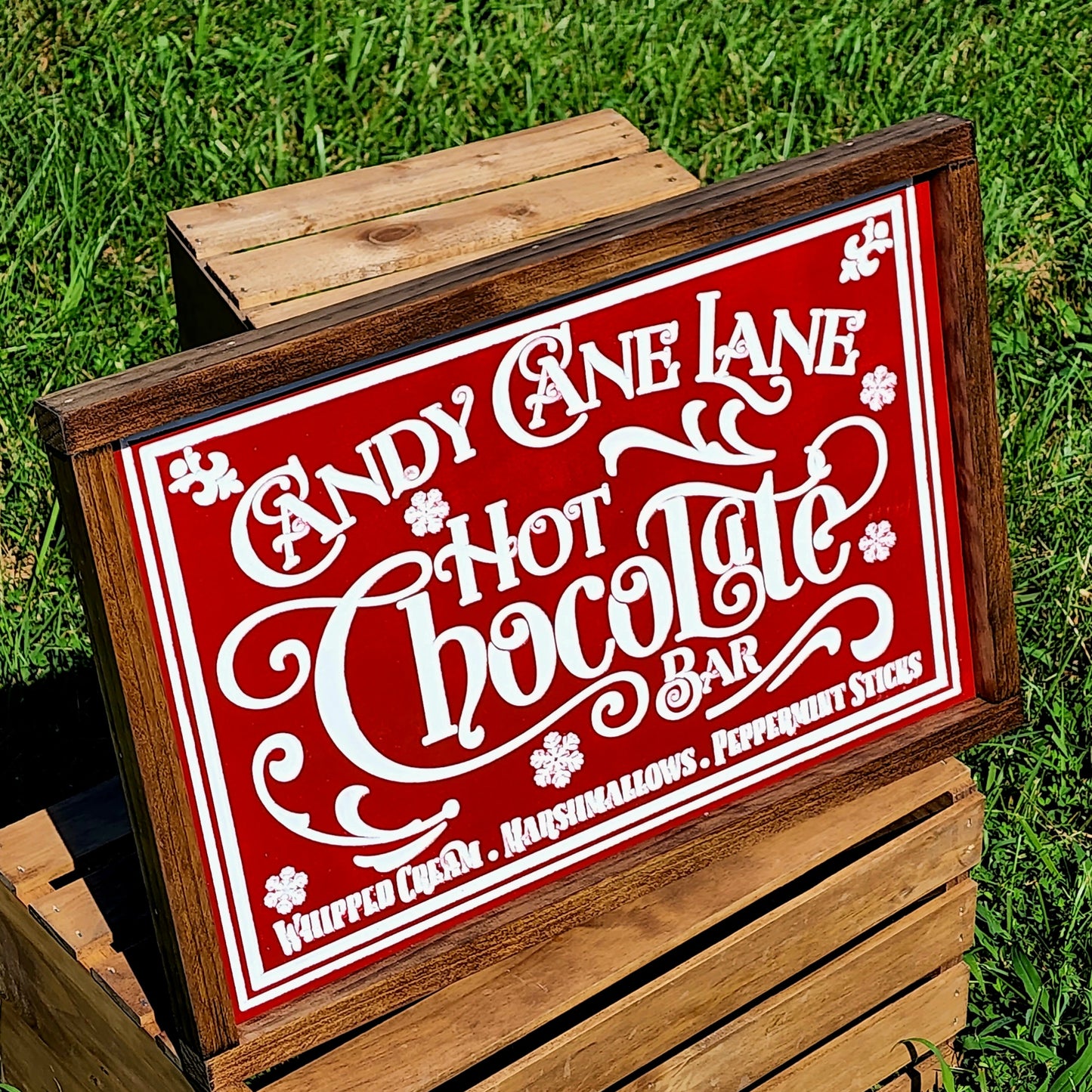 Candy Cane Lane - Hot Chocolate Bar - Whipped Cream, Marshmallows and Peppermint Sticks