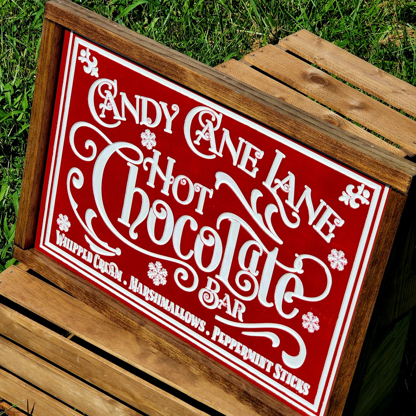 Candy Cane Lane - Hot Chocolate Bar - Whipped Cream, Marshmallows and Peppermint Sticks