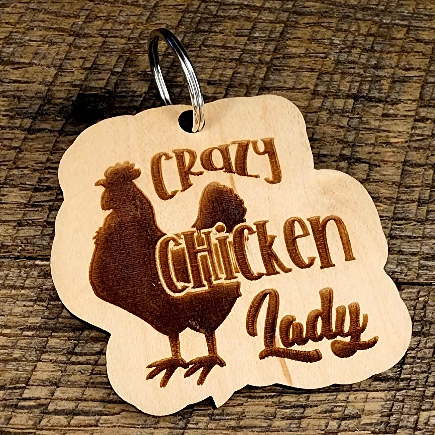 Chicken Lady Keychain