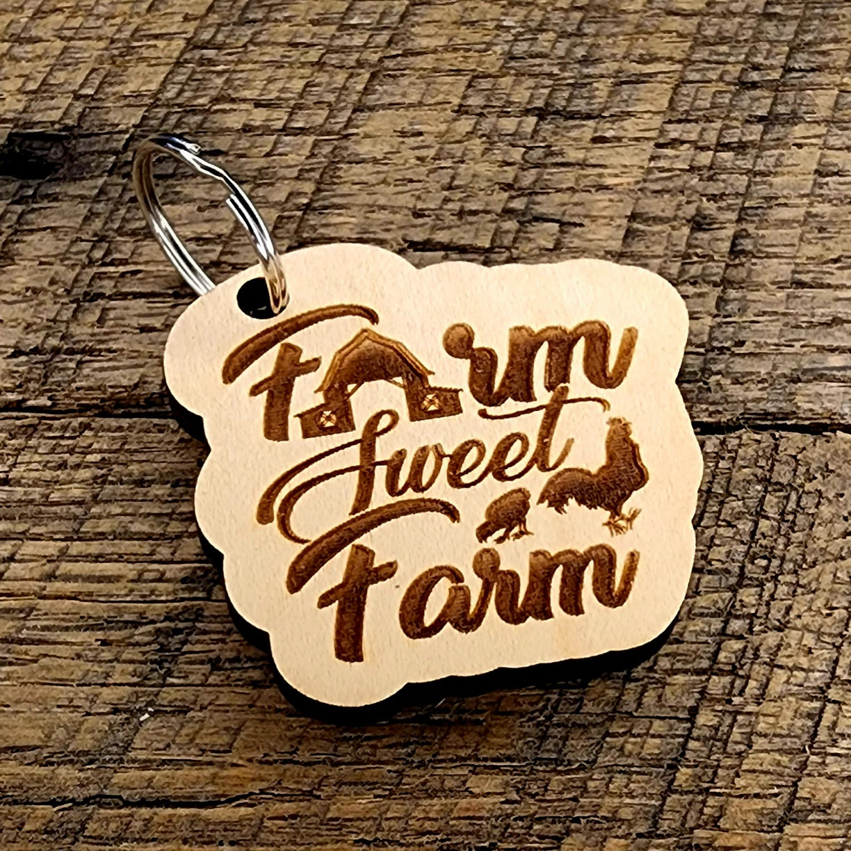 Maple Farm Sweet Farm Keychain