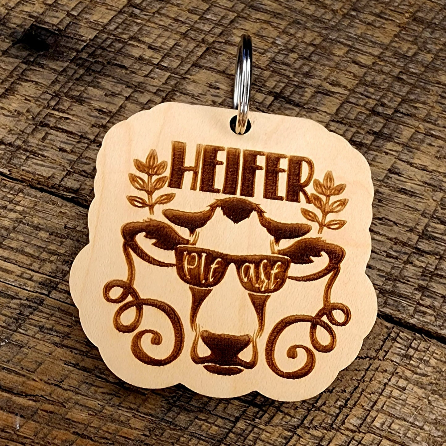 Keychain Heifer Please