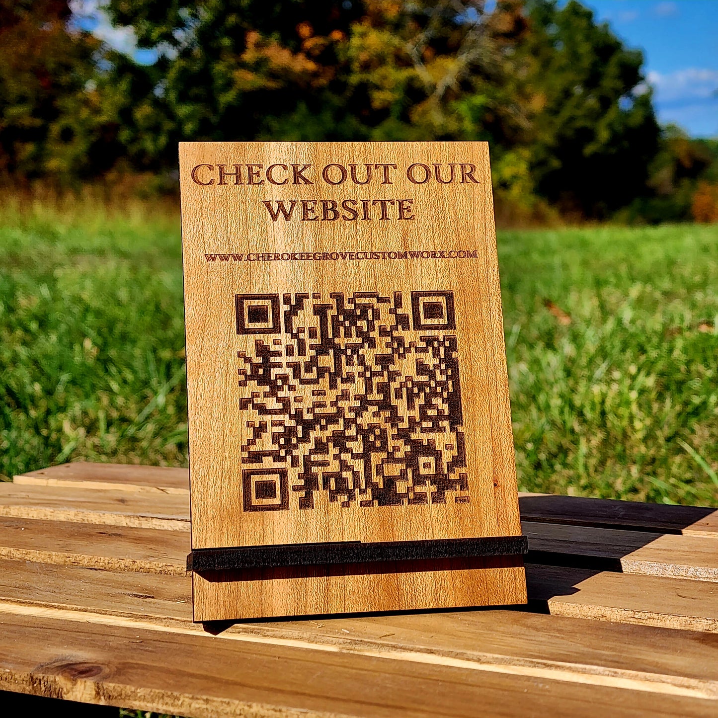 Custom QR Code Sign