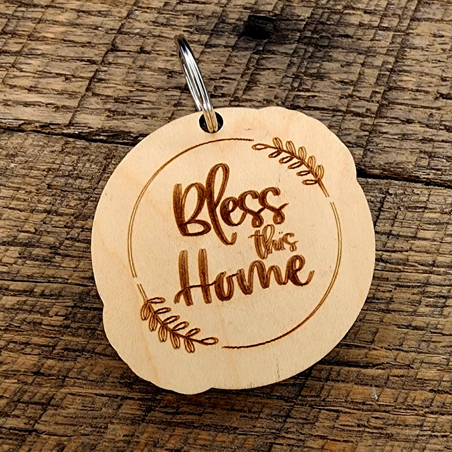 Bless this Home Keychain