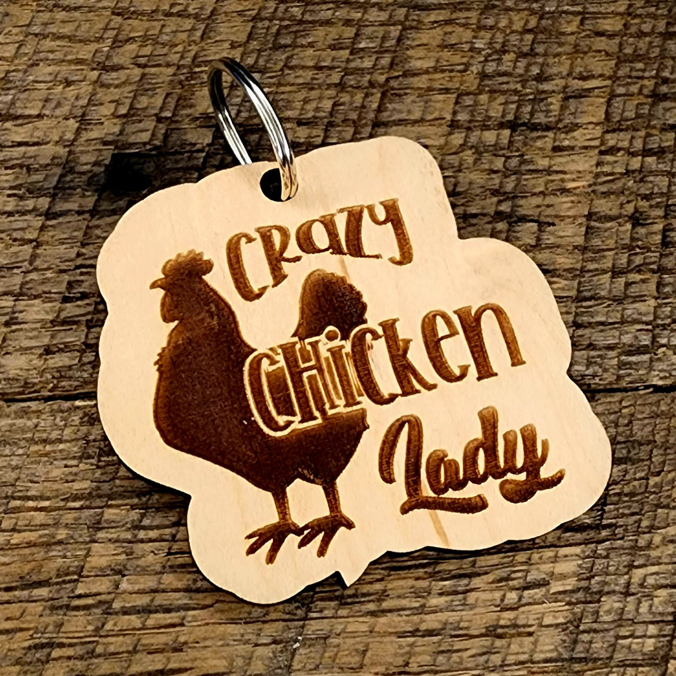 Chicken Lady Keychain