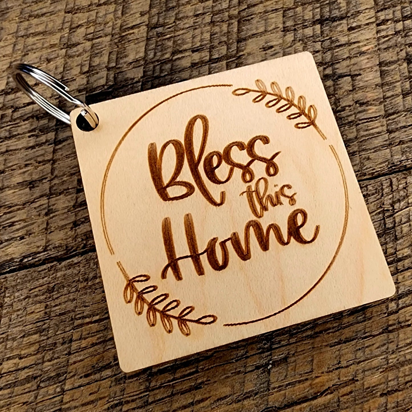 Bless This Home Keychain